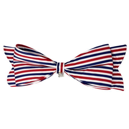 23" Red, White & Blue Velvet Bow