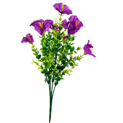 14" Mini Morning Glory Bunch - Purple