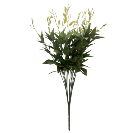 21" Clematis Leaf Bush - Two Tone Green
