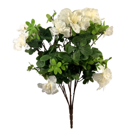 22" Azaela Bush - White