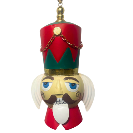 15" Regal Metal Nutcracker Head Ornament