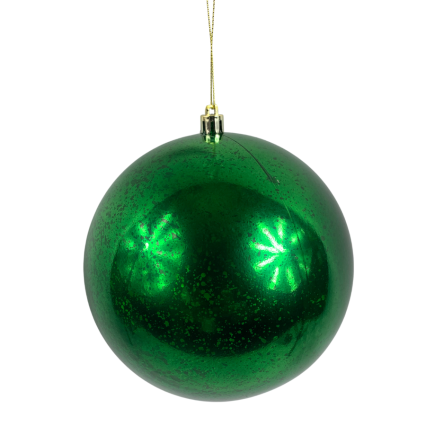 6" Plastic Mercury Shiny Ball Ornament