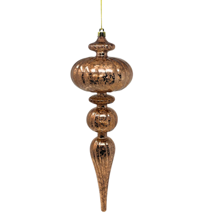 12" Bronze Mercury Finish Grand Finial