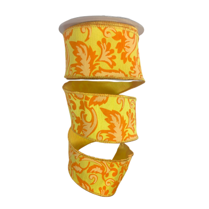 2.5" x 10yd Elegant Acanthus Canvas Ribbon
