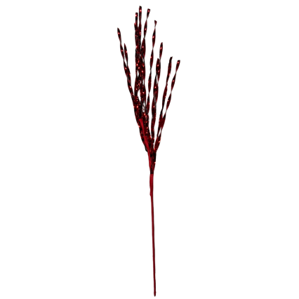 27" Metallic Twist Spray - Red