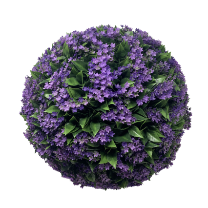 16" Purple Baby's Breath Orb Topiary Ball