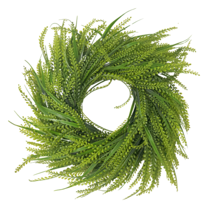 18" UV Protected Mixed Grass Wreath