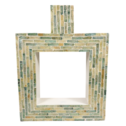 15.5" Contemporary Sea Glass Vase