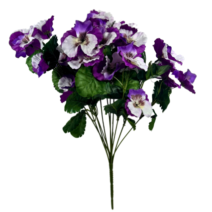 18" Pansy Bush- Purple