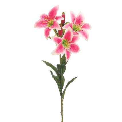 30" Pink Day Lily Spray