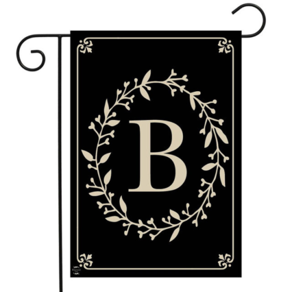 Classic Monogram Garden Flag - B