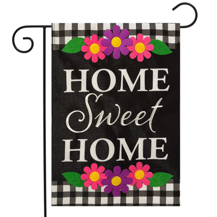 Home Sweet Home Flowers Garden Flag