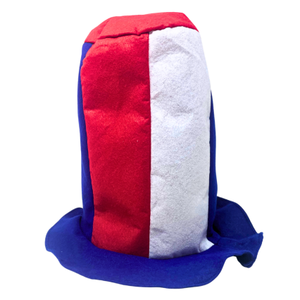 12" Red, White, & Blue Felt Top Hat