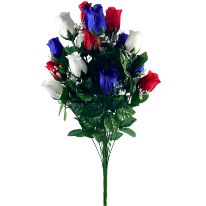 25" Americana Rose & Baby's Breath Bouquet