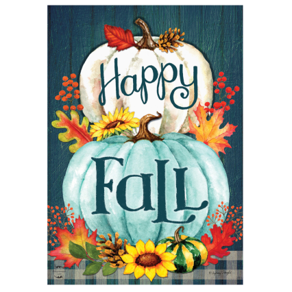 Happy Fall Pumpkins House Flag