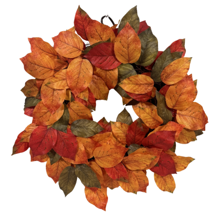 16" Fall Leaves Wreath
