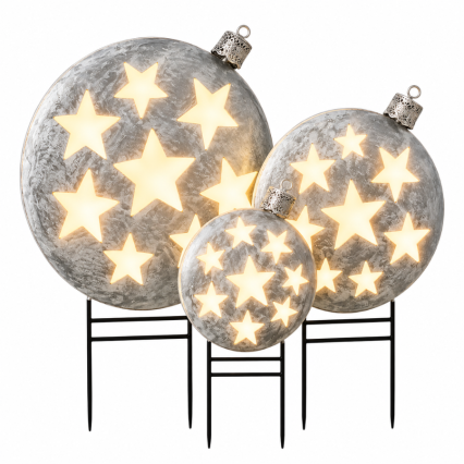 Light-up Yard Ornaments- Set of 3