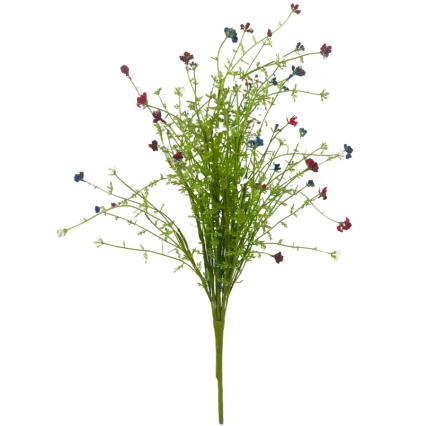 18" Patriotic Seeded Grass Bush