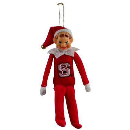 10" NC State Elf Ornament