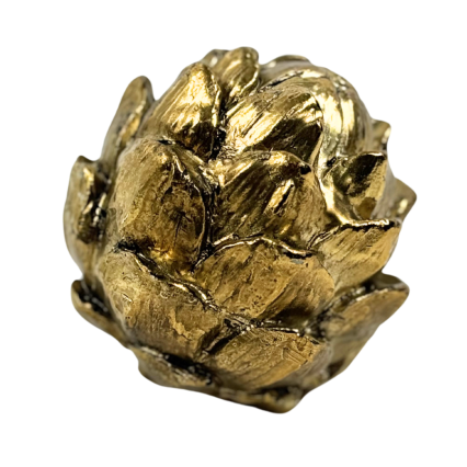 4" Decorative Gold Artichoke