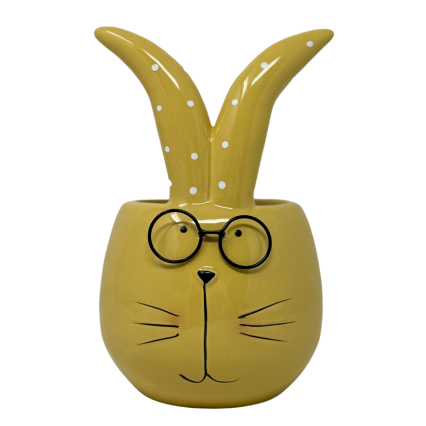 Yellow Bunny Planter