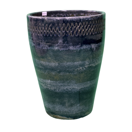 13" Taper Blue and Green Planter