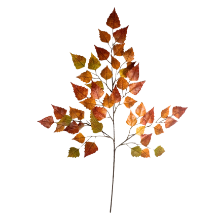 26" Birch Leaf Spray- Brown/Green