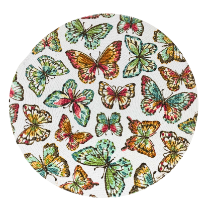 14" Garden Butterfly Braided Placemat