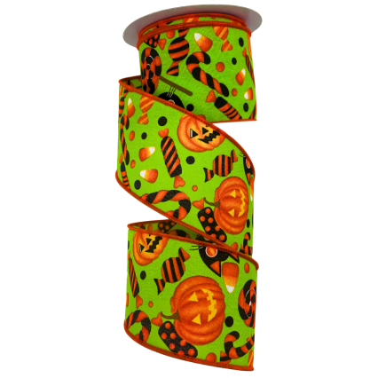 2.5" x 10yd Halloween Theme Ribbon