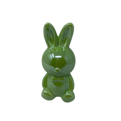 6" Easter Bunny Figure - Green