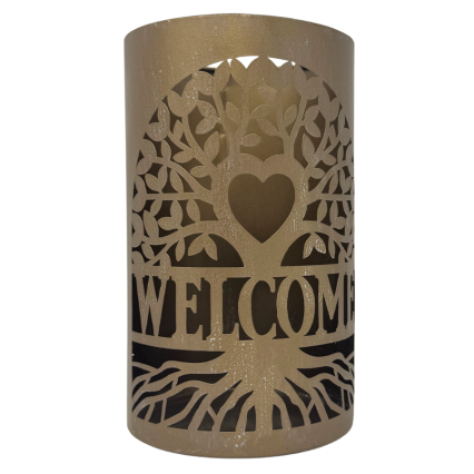 8" Aluminum Welcome Lantern