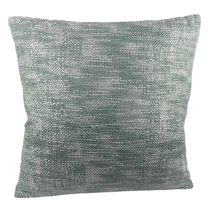 18" Woven Aqua Outdoor Pillow