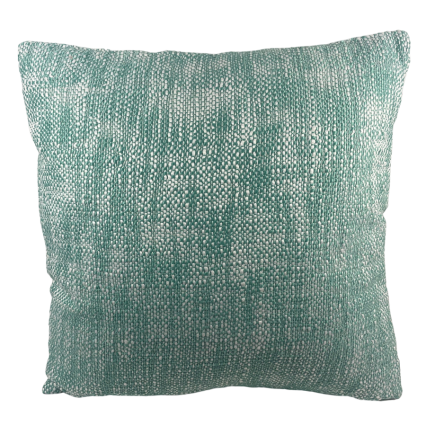 18" Woven Turquoise Outdoor Pillow