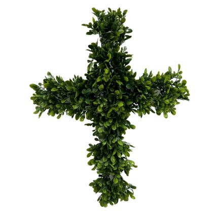 Large Leaf Boxwood Cross