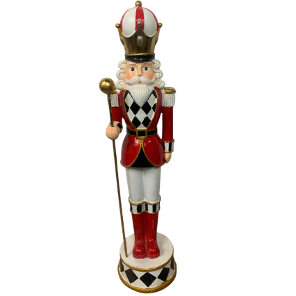 19" Nutcracker - Red / White