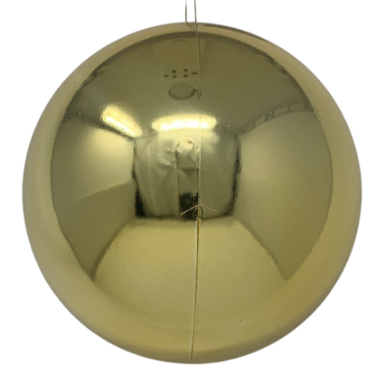 6" Shiny Gold Ball Ornament