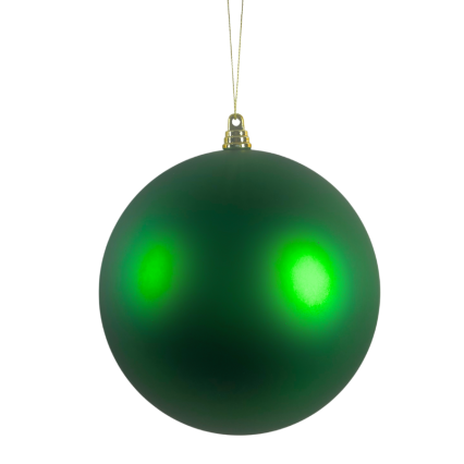 6" Matte Green Ball Ornament