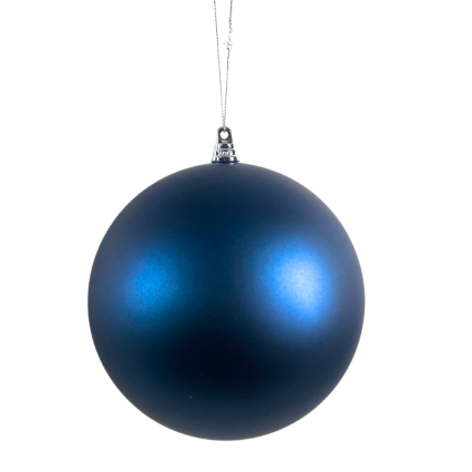 6" Matte Navy Blue Ball Ornament