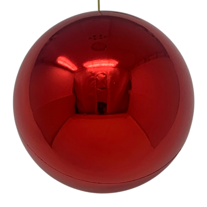 6" Shiny Red Ball Ornament