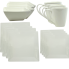 White Porcelain Dinner Set- 16pc