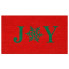 Joy on Red Doormat