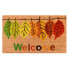 Welcome with Colorful Hanging Leaves Doormat