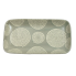 Ceramic Gray and White Small Rectangular Plate