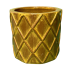 14" Burnt Yellow Lattice Planter