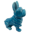 9" Turquoise French Bulldog Figurine