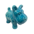 7" Turquoise Ceramic Welsh Terrier Figurine