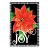 Joy Poinsettia House Flag