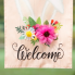 Every Bunny Welcome Applique House Flag