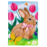 Tulips and Bunny Applique Garden Flag