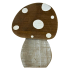 8" Wooden Mushroom